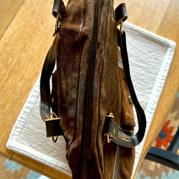 Brown Leather satchel made in Spain - Picture 3 of 5